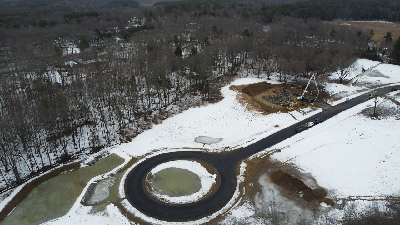 pouring concrete for the foundation