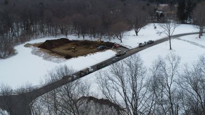 lots more ground cleared