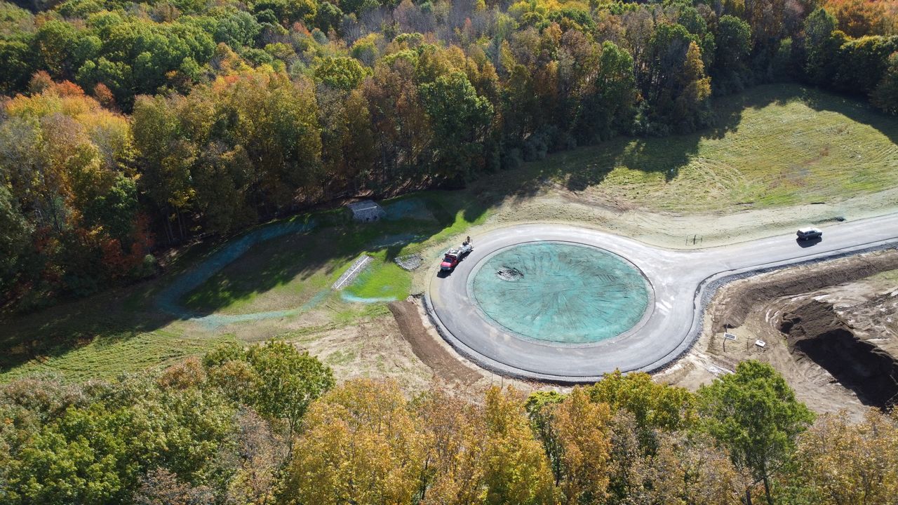 area being hydroseeded